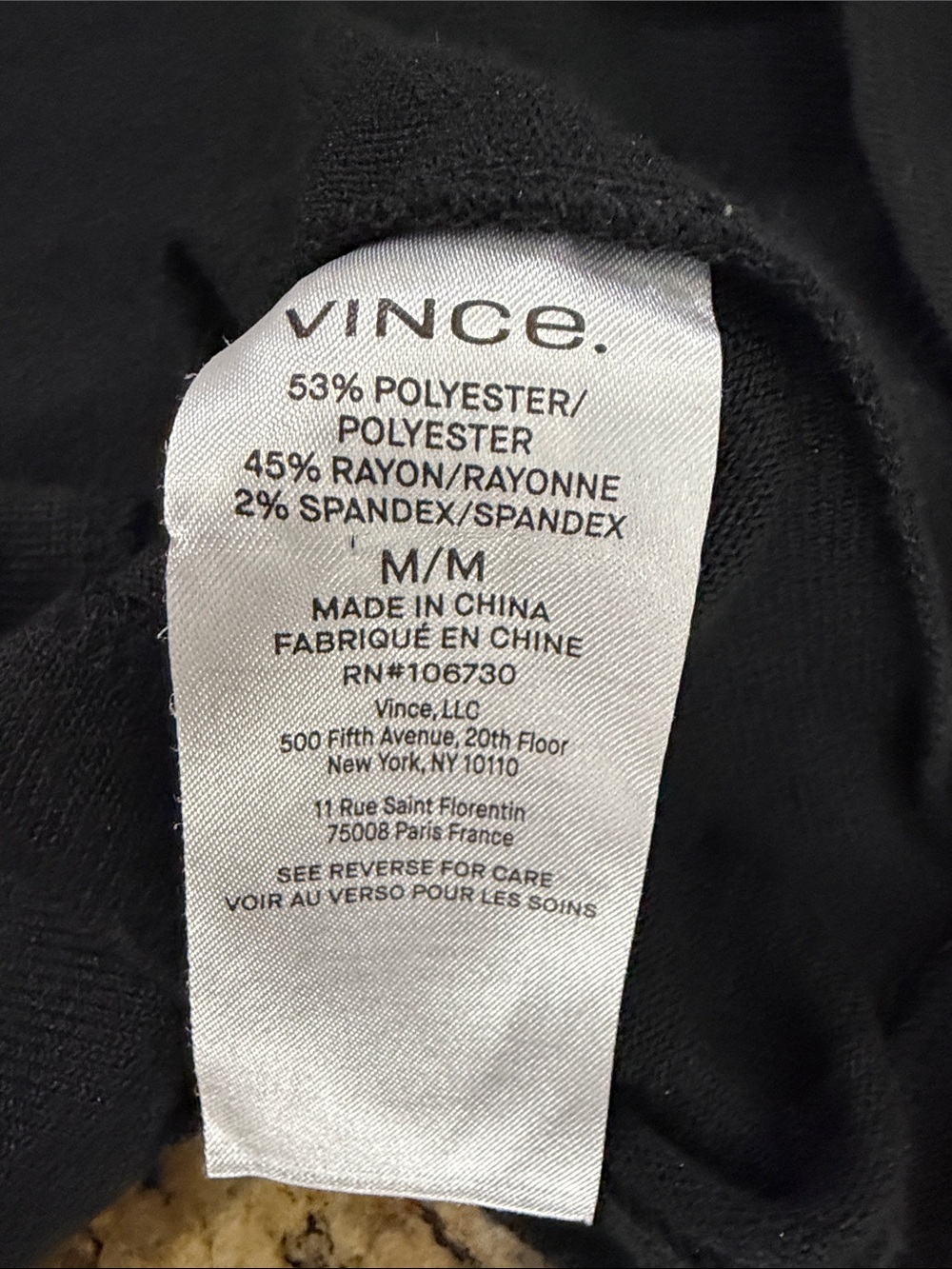Vince Black Turtleneck Midi Dress Elbow Sleeve Stretch Minimalist Size M - Picture 7 of 10